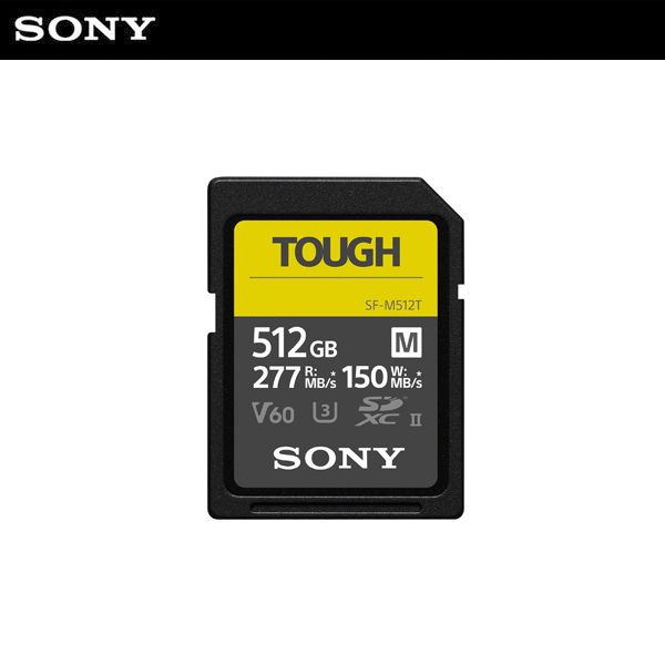 소니 SF-M512T (SDXC UHS-Ⅱ 512GB 읽기 277mb/s 쓰기 150mb/s 4K 터프 SD 메모리카드)